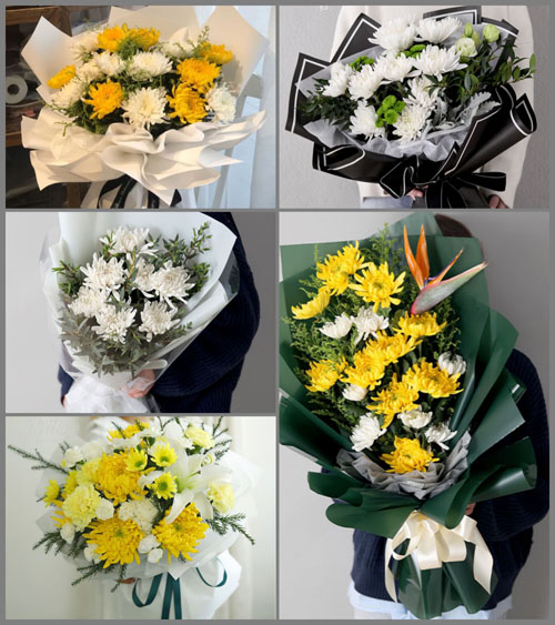 安徽亳州市蒙城县板桥集镇桂光村白事花束代送